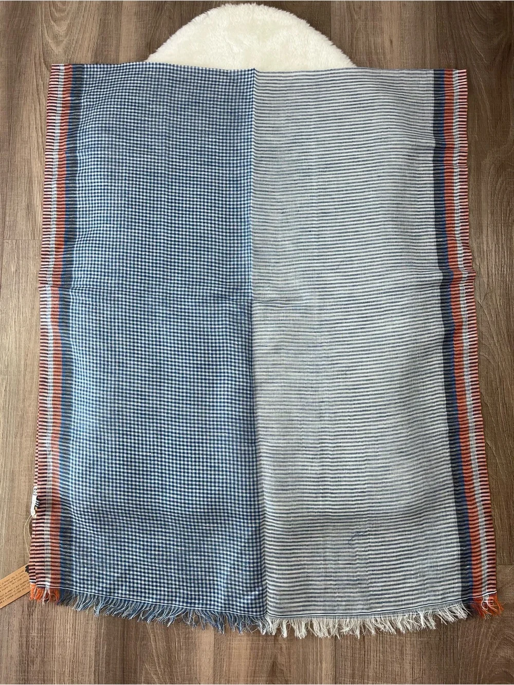 Inoui lightweight linen cotton scarf